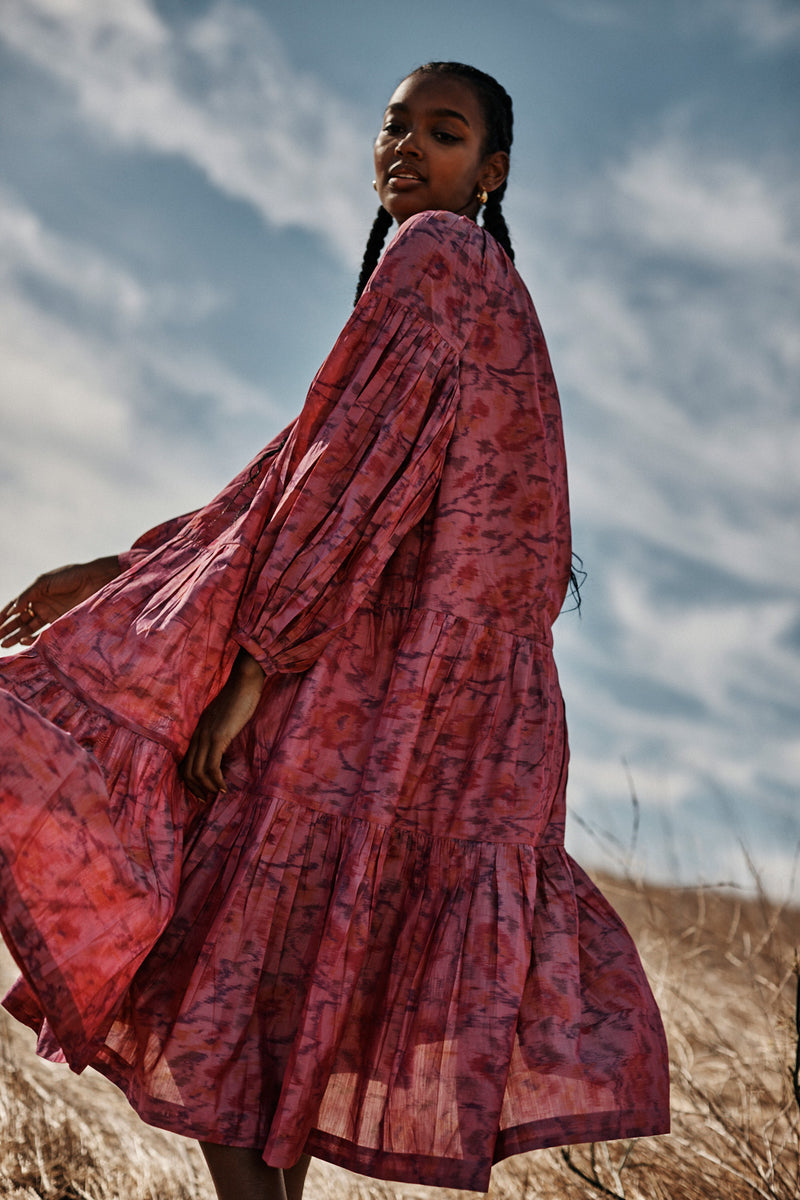 Mumtaz Dress Silk Ikat